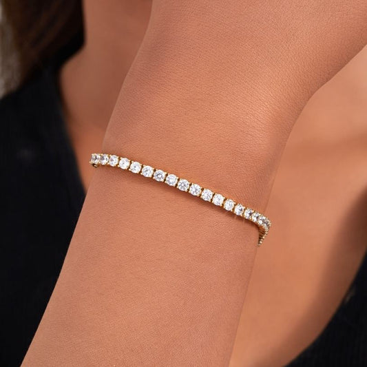 Anti Tarnish Zircon Tennis Bracelet