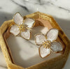 Enamel Delicate Flower Earrings