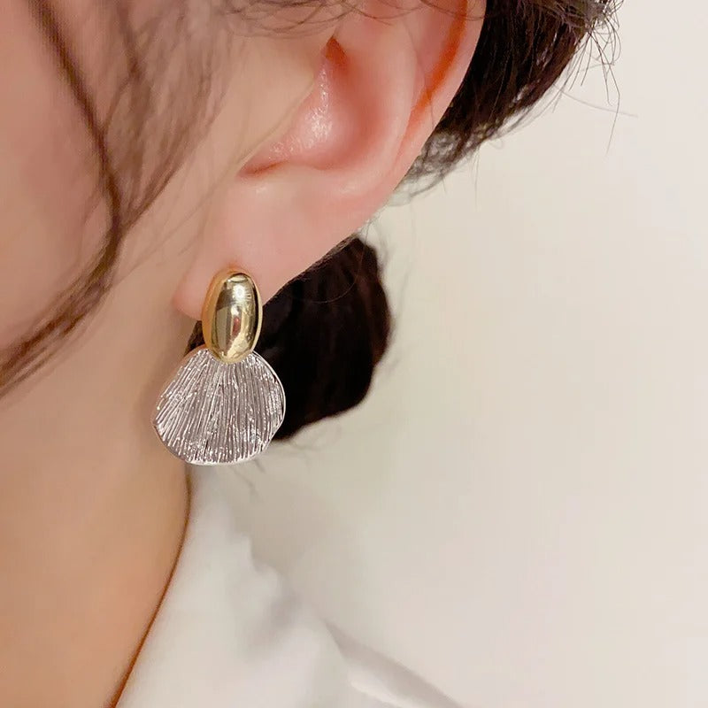 Elegant Metal Shell Earrings