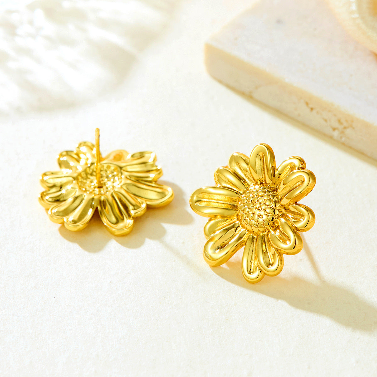 Anti Tarnish Flower Earrings