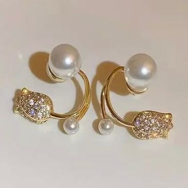 Tulip Flowers Ins High-Grade Sense Light Luxury Earrings