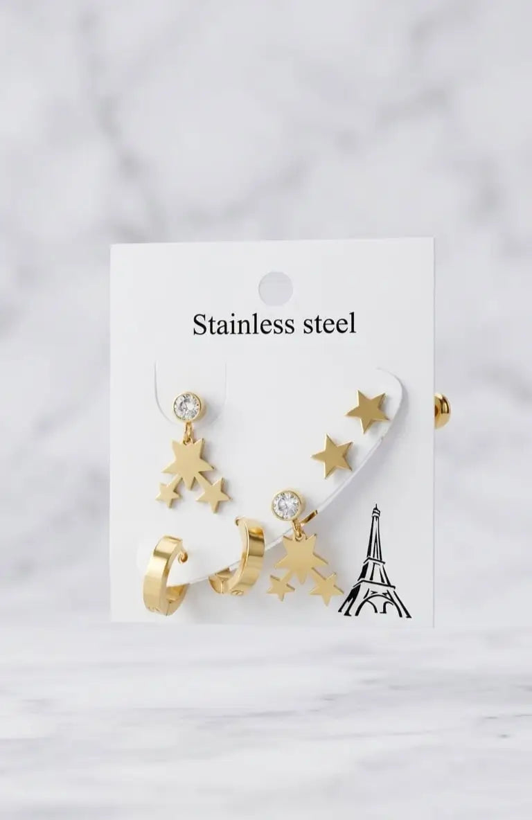 Anti Tarnish Trendy Hypoallergenic Earrings Combo VI