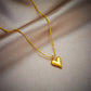 Anti Tarnish Trendy Heart Beads Chain Necklace