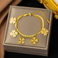Four Leaf Clover Multi Layered Bracelet