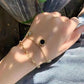 Black and White Bay-Roman Numeral Double Layer Bracelet