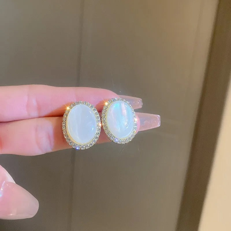 Monalisa Opal Oval Studs