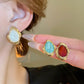 Irregular Shape Colorful Stud Earrings