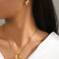Pearl Shell & Starfish Pendant Necklace