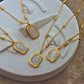 Magic Mirror Rose Beads Chain Necklace