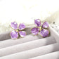 Lavender Enamel Floral Studs