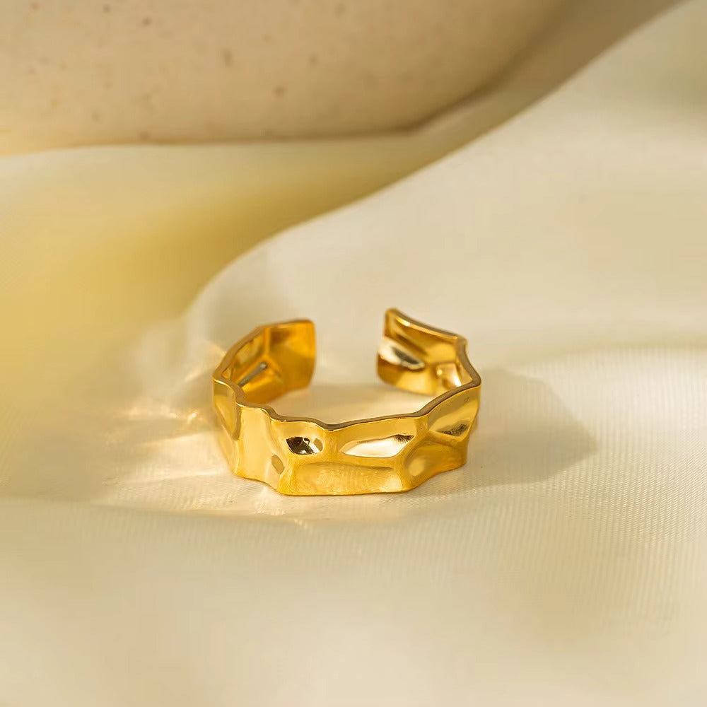 Anti-Tarnish Irregular Shape Ring