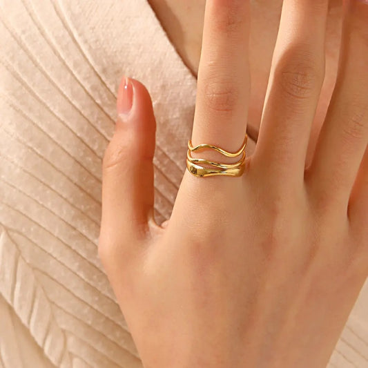 Anti-Tarnish Layered Ring