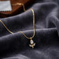 Anti Tarnish Elegant Tulip Minimal Chain Necklace