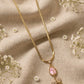 Anti Tarnish Elegant Rose Pendant Chain Necklace