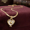 Anti Tarnish Elegant Heart Chain Necklace
