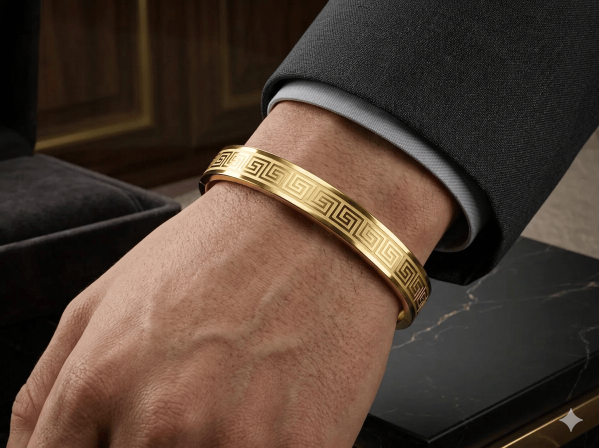 Anti Tarnish Elegant Men's Kada Bracelet