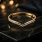 Anti Tarnish Elegant V Shape Kada Bracelet