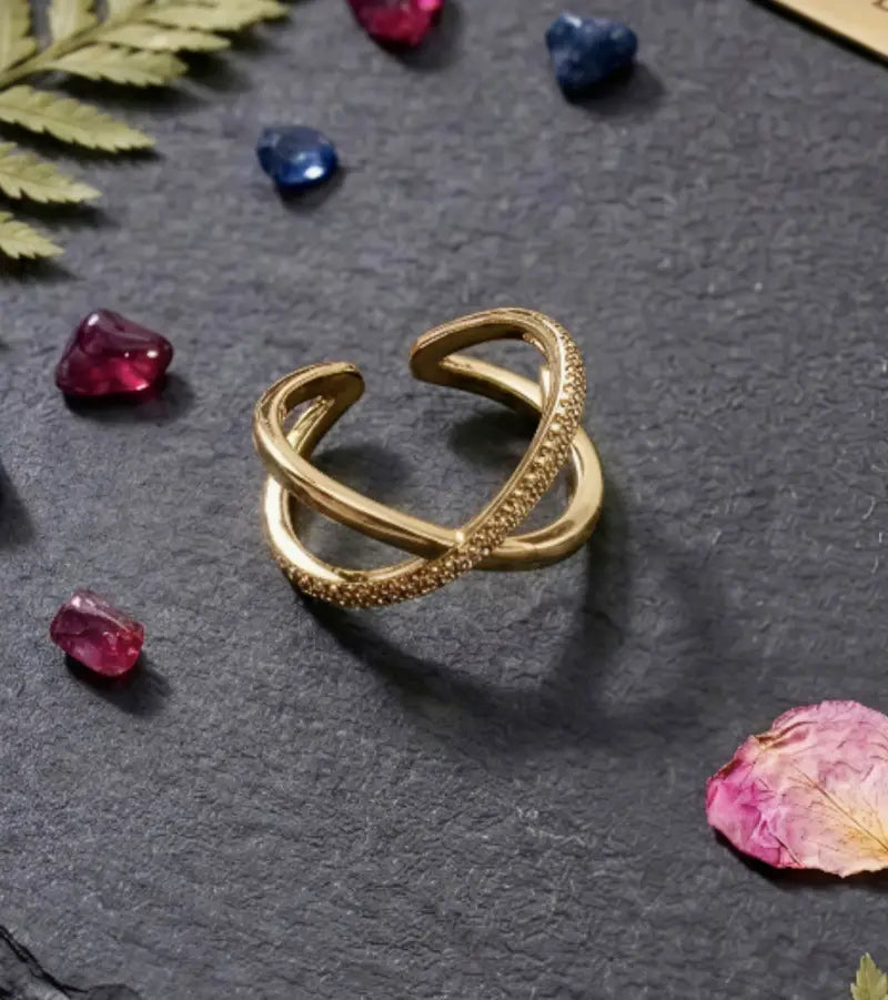 Anti-Tarnish Cross Ring