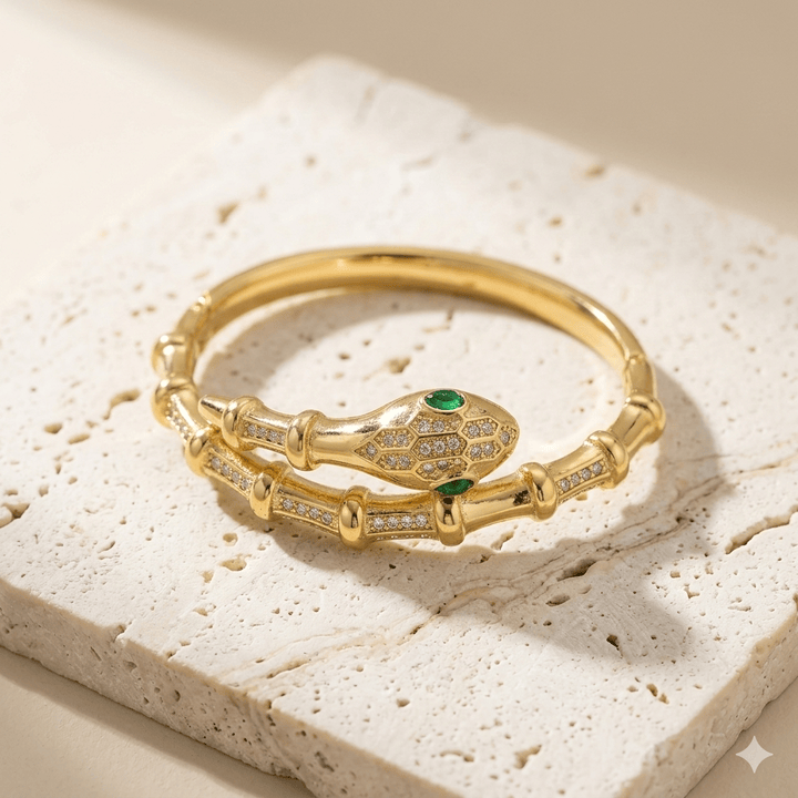 Anti Tarnish Antique Snake Kada Bracelet