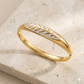 Anti Tarnish Elegant Gold Leaf Kada Bracelet