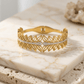 Anti Tarnish Elegant Leaf Kada Bracelet