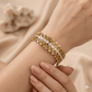 Anti Tarnish Elegant Leaf Kada Bracelet