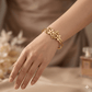 Anti Tarnish Flower Bunch Kada Bracelet