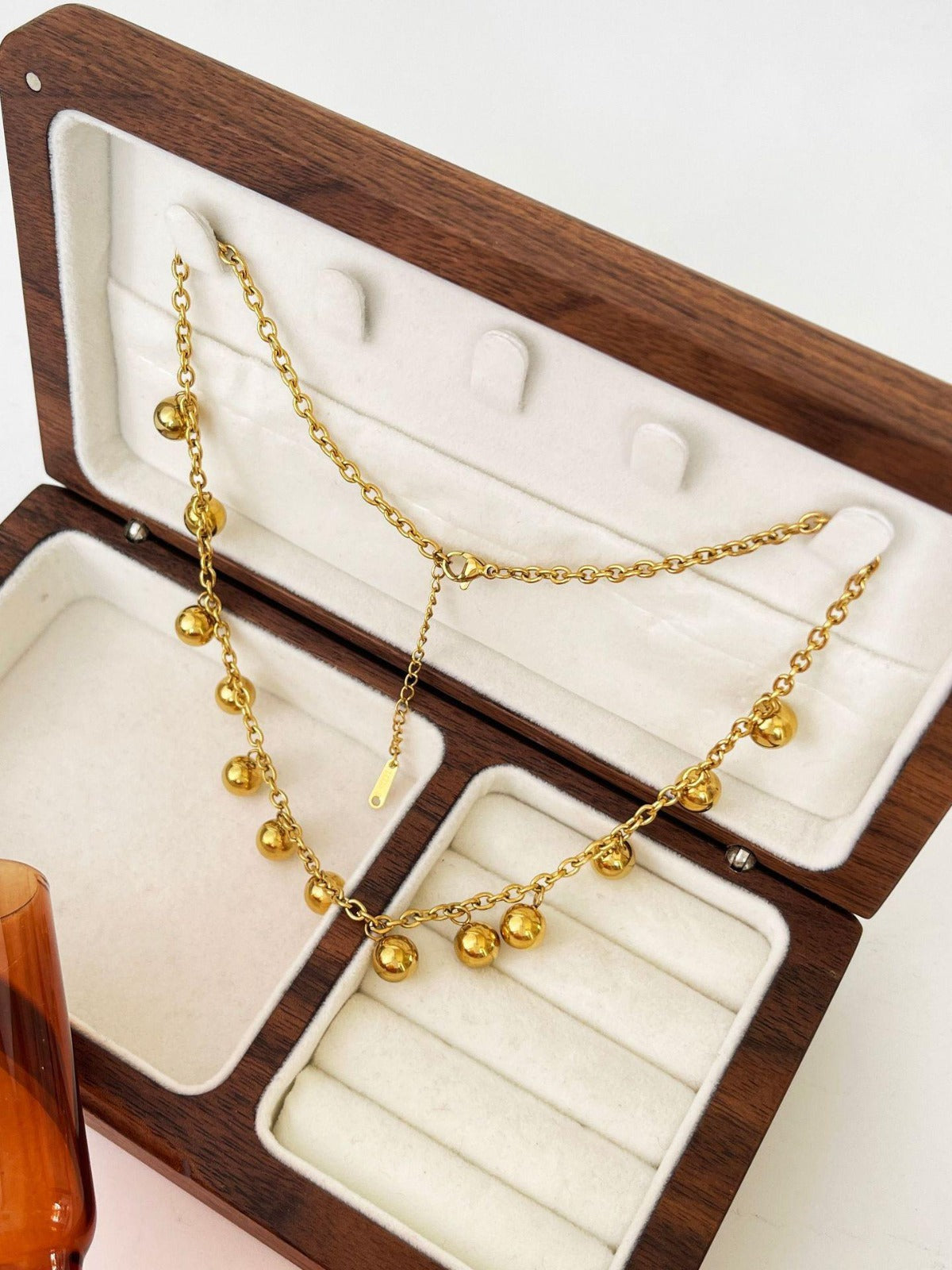 Anti Tarnish Beads Chain Necklace