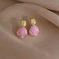 Classic Geometric Alloy Stud Earrings
