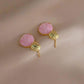 Classic Geometric Alloy Stud Earrings