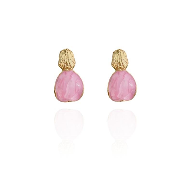 Classic Geometric Alloy Stud Earrings