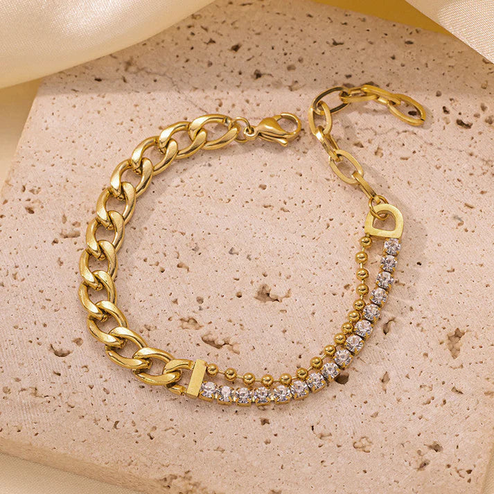Anti Tarnish Charm Chain Bracelet