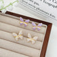 Enamel Drip Butterfly Stud Earrings