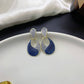Enamel Geometric Waterdrop Earrings