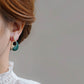 Enamel Geometric Waterdrop Earrings