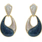 Enamel Geometric Waterdrop Earrings