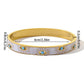 Anti Tarnish Enamelled Evil Eyes Bangle