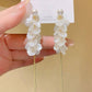 French Elegant Romantic Petal Tassel Earring