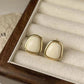 French Retro Simple Geometric square Earrings