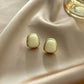 French Retro Simple Geometric square Earrings