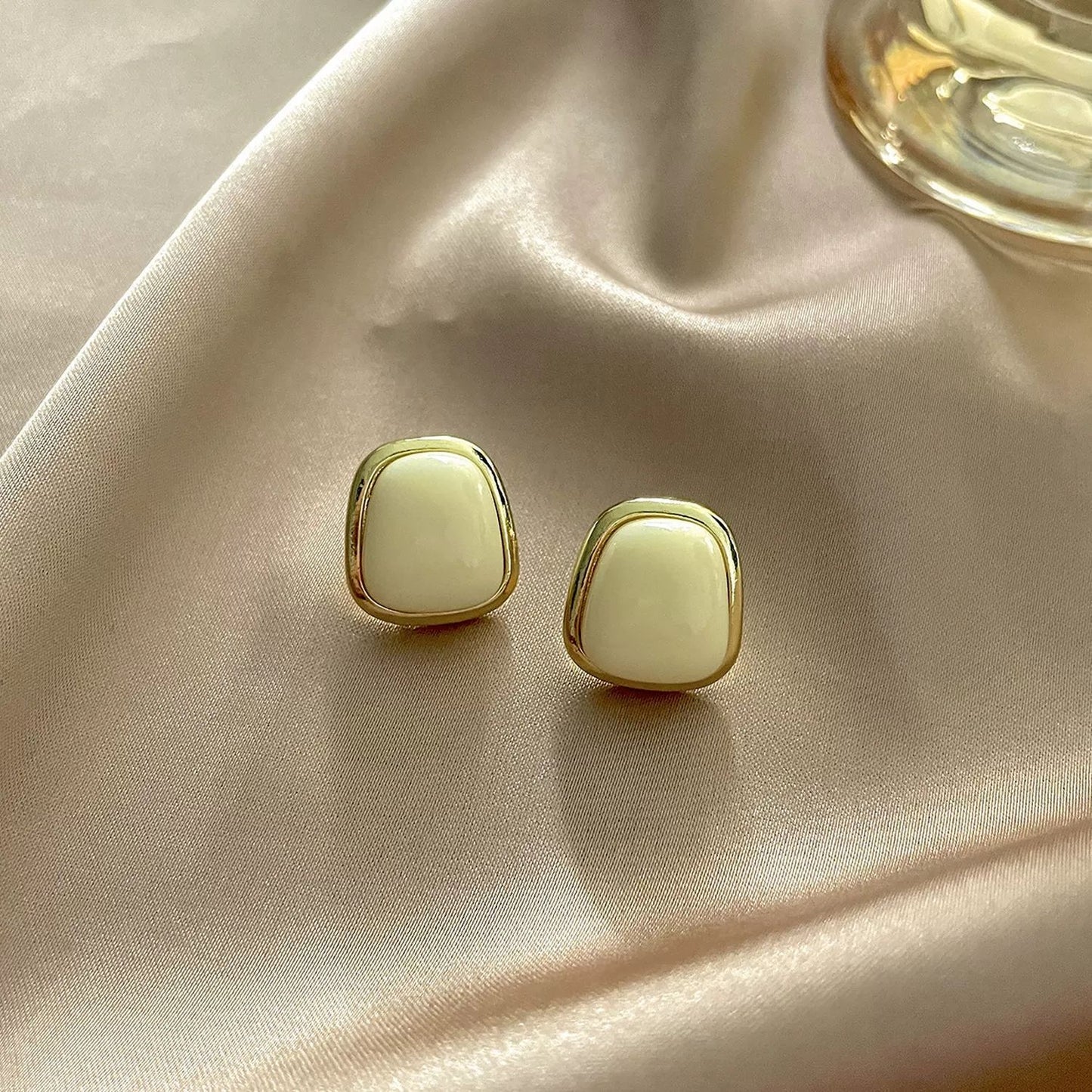French Retro Simple Geometric square Earrings