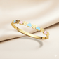 Anti Tarnish Little Colourful Hearts Bangle Bracelet