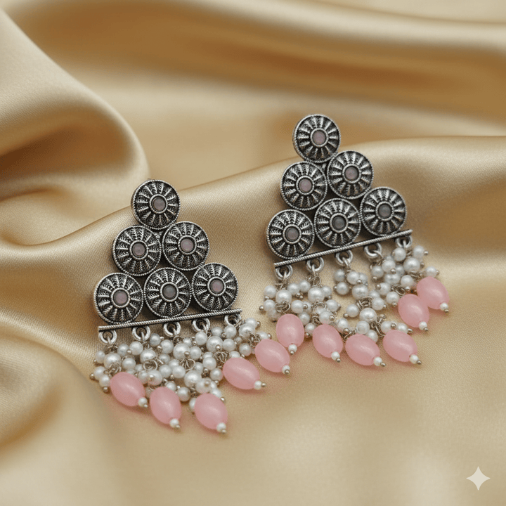 Oxidised Trendy Statement Earring