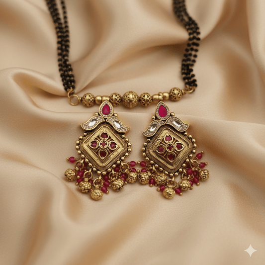 Elegant Gold Plated Rajwadi Mangalsutra II