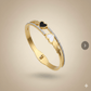 Anti Tarnish Little Hearts Bangle Bracelet