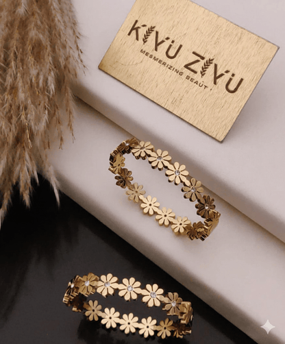 Anti Tarnish Kiyu Ziyu Fancy Bangle Bracelet