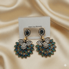 Oxidised Trendy Peacock Statement Earring