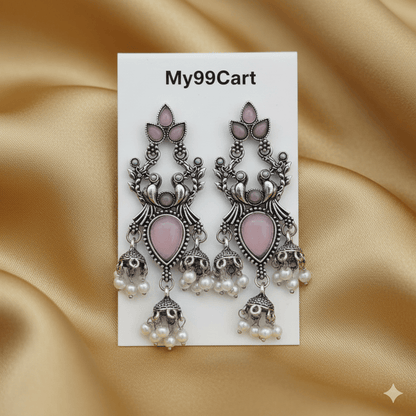 Oxidised Trendy Statement Earring