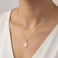 Anti Tarnish Pink Rose Pendant Necklace