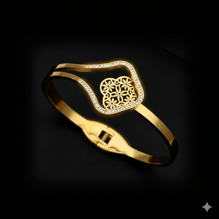 Anti Tarnish trendy Diamond Bangle Bracelet